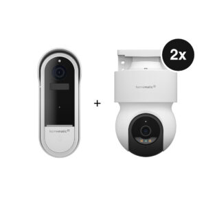 Homematic IP Set - mit Video-Türklingel + 2 Außenkameras