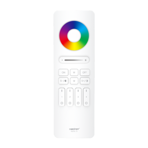 MiBoxer C5 LED Fernbedienung Weiß – für RGB, RGBW & RGBCCT LED Streifen, 2,4 GHz Funk, 4 Zonen