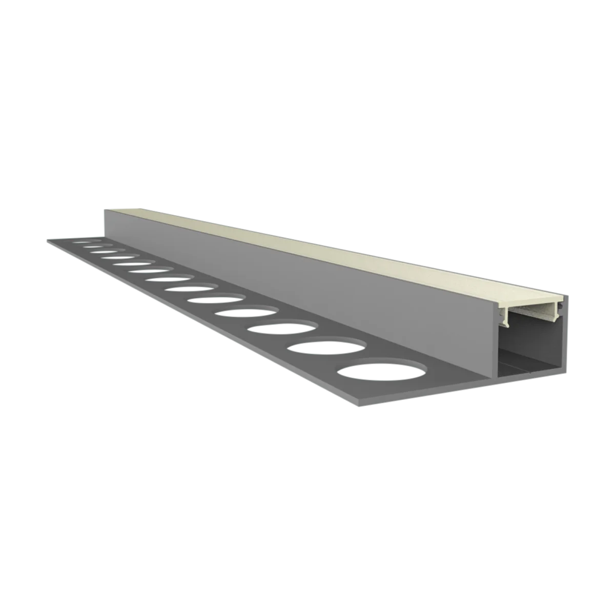 LED Fliesen-Abschlussprofil 2m EXO-F0_10 (10 mm) –|Fliesenprofil für LED-Strips