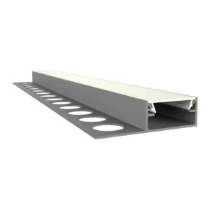 LED Fliesen-Abschlussprofil 2m EXO-F1H_16 (16 mm) – Flächenbündiges Fliesenprofil für LED-Strips