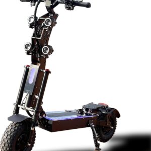 P4 E Scooter E-Roller Elektroroller Schneller Erwachsene 13 Zoll 3-Gang-Getriebe Doppelmotor NFC-Start 72V/50Ah Lithium-Akku Max Reichweite 140KM
