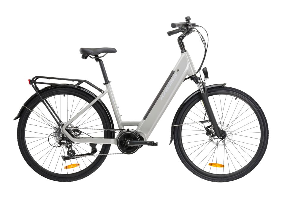 KROSS E-Trekkingrad Trans Hybrid LS 2.0 28" grau