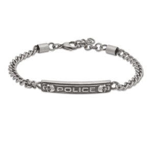 Police Herren Armband Silber 21 cm Edelstahl Kette Herrenarmband Schmuck Herrenkette Armband Männer