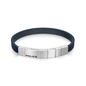Police Herren Armband Leder Blau Herrenarmband Lederarmband Lederband Schmuck Herrenaccessoires