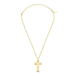Police Herren Kette Halskette Kreuz Gold Edelstahl Kette Anhänger Halskette Herrenkette